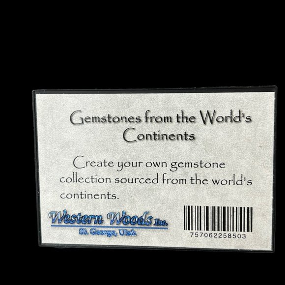 Gemstones From The Worlds Continents Rock Stone Collection Polished Box Set 15 P - Picture 2 of 7